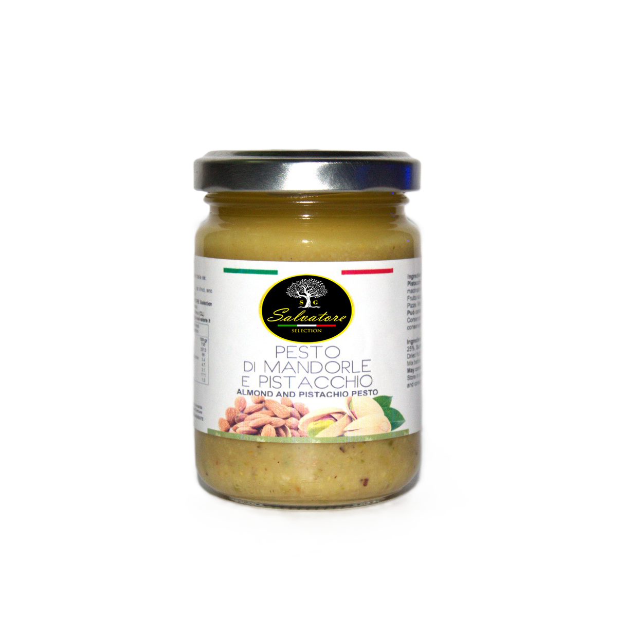 Pesto di Mandorle e Pistacchio 130 g Olio Salvatore Pesto di Mandorle e Pistacchio 130 g "Olio Salvatore"