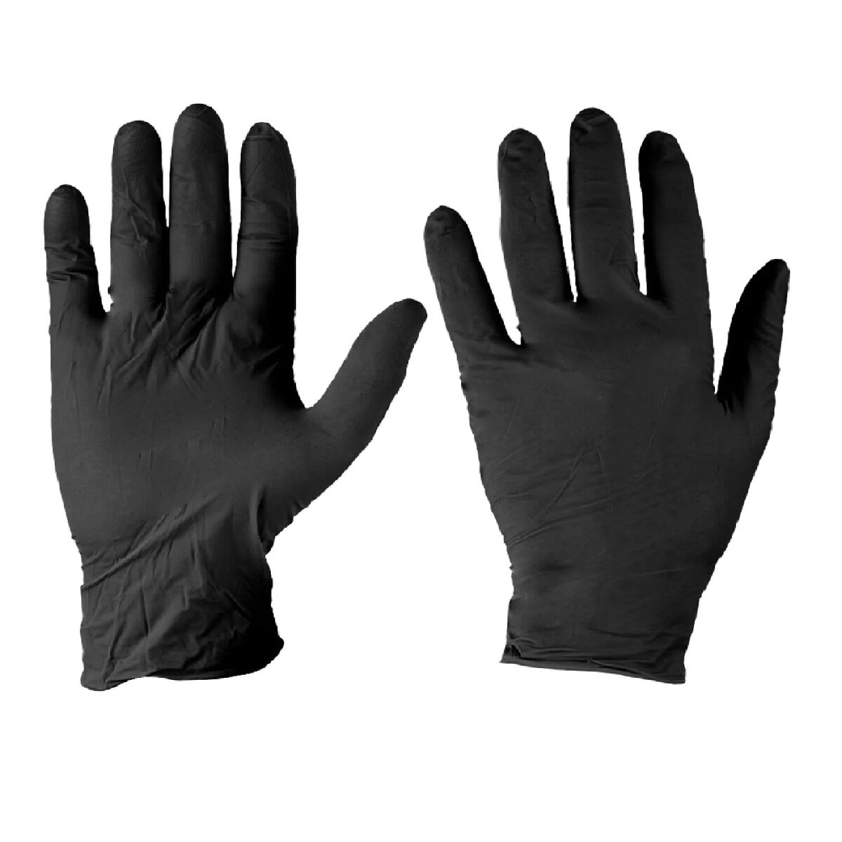 Guanti in Nitrile Senza Polvere Neri Taglia XL 100 Pezzi